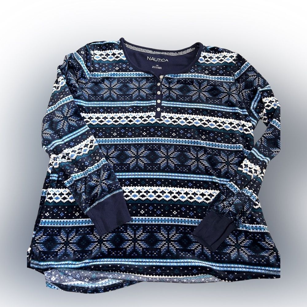 Women’s Nautica Fleece Pajama Top